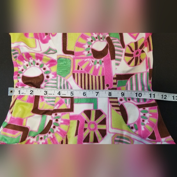 Vintage 60s Retro Floral Bathing Suit Roxanne Size 12/34 C cup - Picture 10 of 13